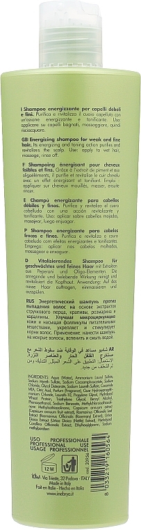 Anti Hair Loss Energy Shampoo - Inebrya Ice Cream Energy Shampoo — photo N4
