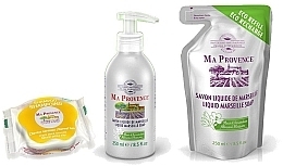 Fragrances, Perfumes, Cosmetics Set - Ma Provence Marseille №7 (soap/250ml + soap/250ml + shm/25g)