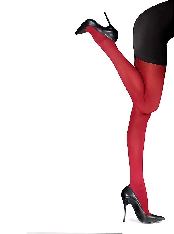 Tights 'Mireille/Maxielle', 40 Den, rosso - Knittex — photo N2