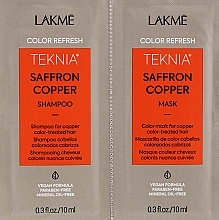 Sample Set - Lakme Teknia Color Refresh Saffron Copper (sh/10ml + mask/10ml) — photo N3