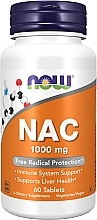 Dietary Supplement "NAC", 1000mg - Now Foods NAC Tablets — photo N1