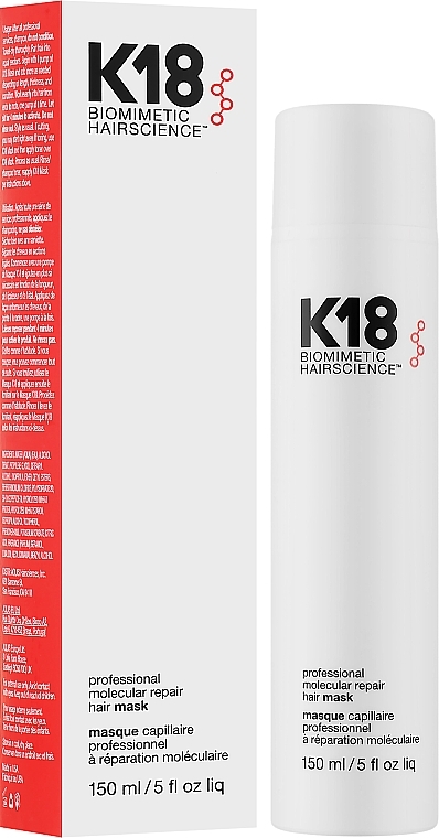 Hair Mask - K18 Hair Biomimetic Hairscience Professional Molecular Repair Hair Mask — photo N2