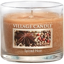 Fragrances, Perfumes, Cosmetics Scented Candle in Glass 'Spices' - Village Candle Spiced Noir