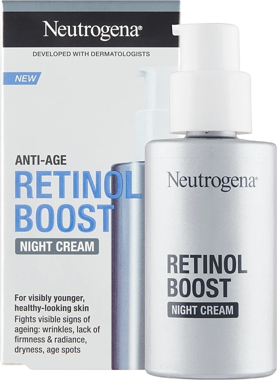 Night Face Cream - Neutrogena Anti-Age Retinol Boost Night Cream — photo N2