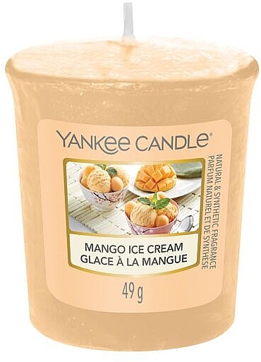 Scented Candle - Yankee Candle Mango Ice Cream Candle — photo N1