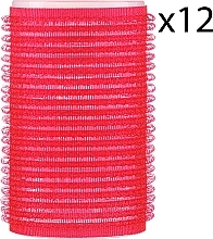 Soft Velcro Rollers, d36 mm, red, 12 pieces - Xhair — photo N1