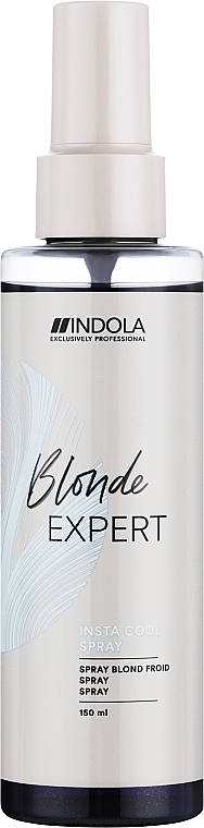Light Conditioner Spray for Blonde Hair - Indola Blonde Expert Insta Cool Spray — photo N1