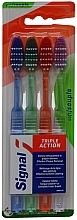 Fragrances, Perfumes, Cosmetics Soft Toothbrush Set, 4 pcs - Signal Triple Action