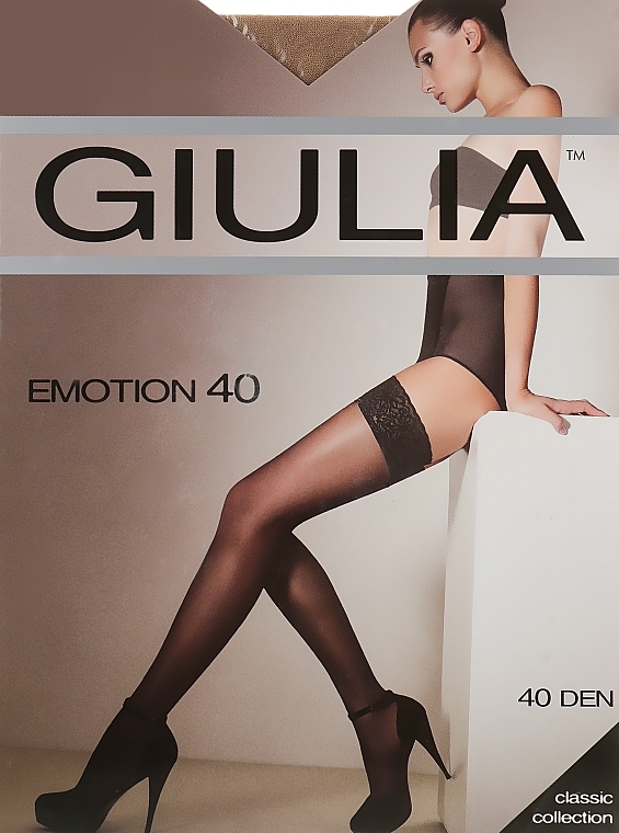 Stockings "Emotion" 40 Den, daino - Giulia — photo N1