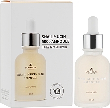 Rejuvenating Snail & Collagen Ampoule Serum - The Skin House Snail Mucin 5000 Ampoule — photo N1