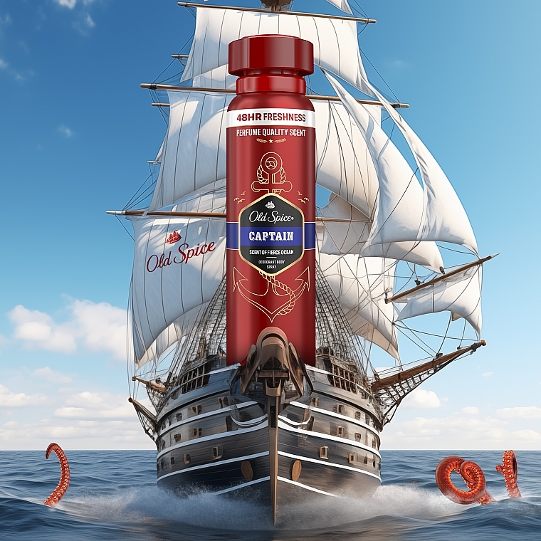 Deodorant Spray - Old Spice Captain Deodorant Spray — photo N10