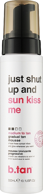 Tanning Mousse "Just Shut Up And Sun Kiss Me" - B.tan Edium To Tan Everyday Glow Mousse — photo N3