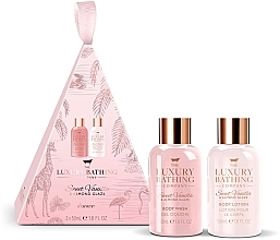 Fragrances, Perfumes, Cosmetics Set - Grace Cole The Luxury Bathing Sweet Vanilla & Almont Glaze Set (sh/gel/50ml + b/lot/50ml)