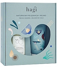 Fragrances, Perfumes, Cosmetics Set - Hagi Set (b/balm/200ml + candle/230g)