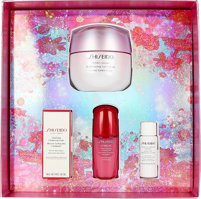 Set - Shiseido White Lucent Beauty Blossoms Holiday Kit (f/cr/50ml + f/foam/5ml + f/softner/7ml + conc/10ml) — photo N3