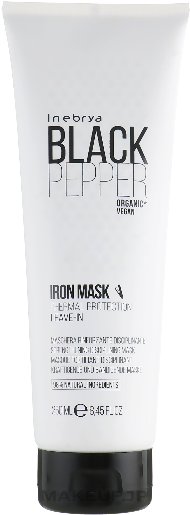 Firming Leave-In Mask for Unruly hair - Inebrya Black Pepper Iron Mask — photo 250 ml