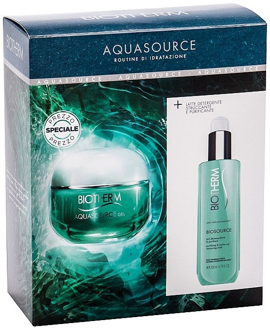 Set - Biotherm Aquasource (f/cr/50ml + clean/milk/200ml) — photo N1