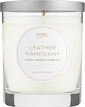 Fragrances, Perfumes, Cosmetics Kobo Leather Mahogany - Scented Candle