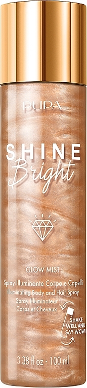 Bright Glow Hair & Body Mist - Pupa Shine Bright Glow Mist — photo N1