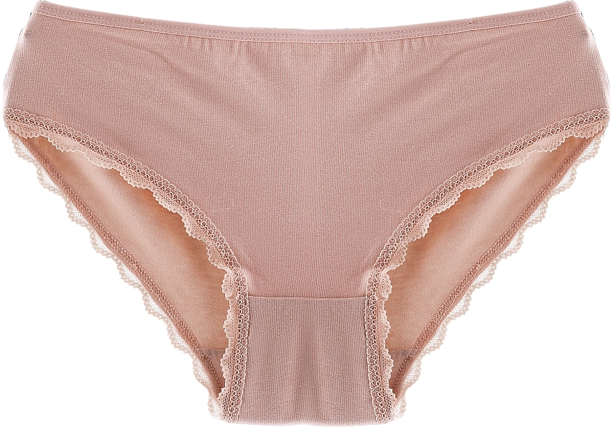 Women Bikini Panties with Lace BDM500-036, beige - Moraj — photo N1