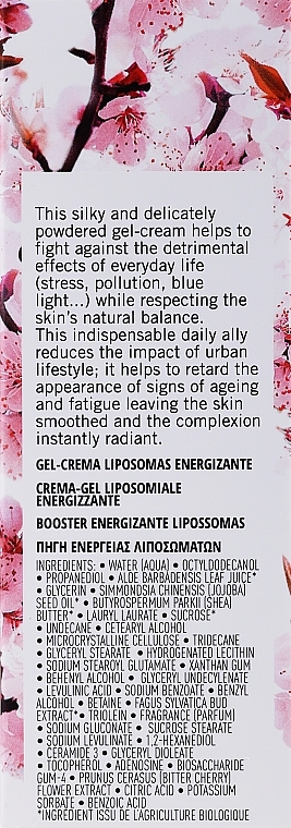 Face Gel Cream - Academie Time Active Cherry Blossom Liposomes Energy Booster — photo N3