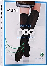 Knee-Socks with Massage Effect 'Active', 20 Den, naturel - Knittex — photo N1