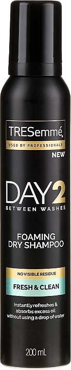 Dry Shampoo for Normal & Thick Hair - Tresemme Day 2 Fresh & Clean Foaming Dry Shampoo — photo N1