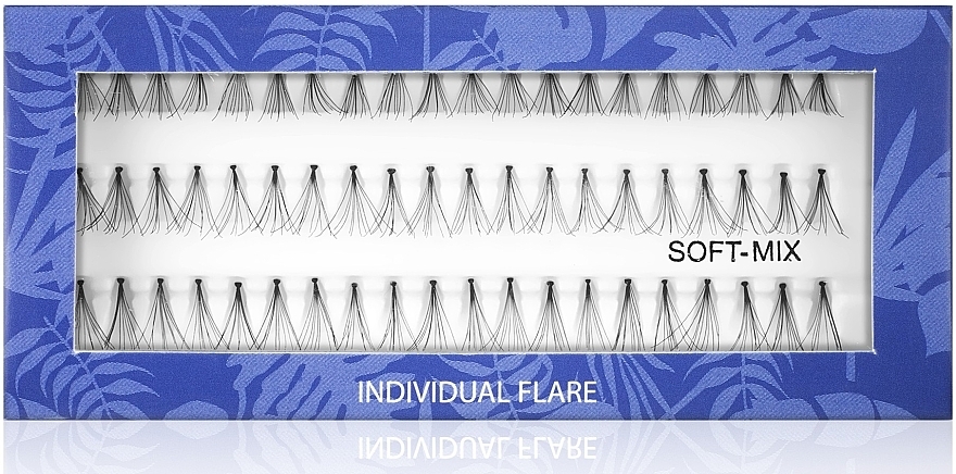 Individual Lashes Soft Mix - Muba Factory Individual Flare Long Black Soft Mubalashes — photo N1