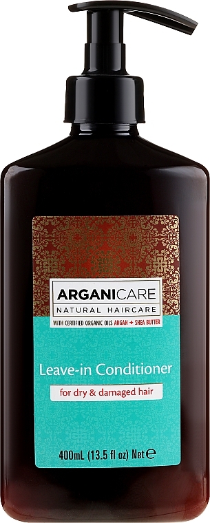 Leave-In Keratin Dry & Damaged Hair Conditioner - Arganicare Shea Butter Leave-In Hair Conditioner — photo N1