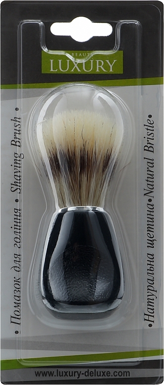 Shaving Brush with Badger Fiber, PB-07 - Beauty LUXURY — photo N4