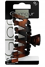 Hair Clamp, 0212, brown - Glamour — photo N1