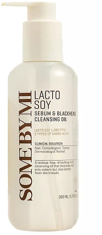 Cleansing Oil - Some by Mi Lacto Soy Sebum & Blackhead Cleansing Oil — photo N1