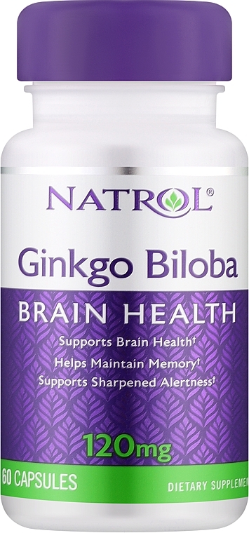 Ginkgo Biloba, 120 mg - Natrol Ginkgo Biloba — photo N1