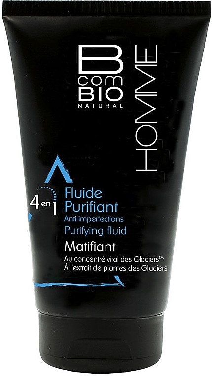 Cleansing Mattifying Fluid - BcomBIO Homme 4in1 Purifying Mattifying Fluid  — photo N1