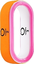 Fragrances, Perfumes, Cosmetics 3-Sided Nail Buffer 2047, orange - Donegal