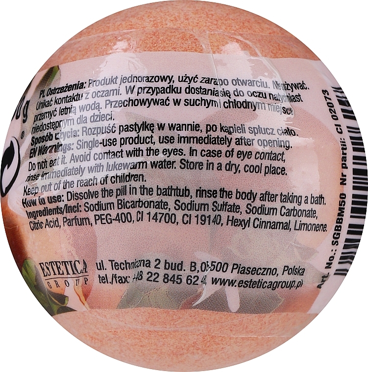 Bath Fizzer with Mandarin Scent, orange - Belle Nature — photo N2