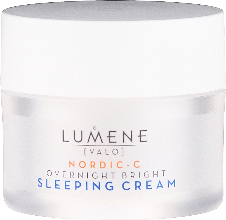 Night Restoring Sleep Cream - Lumene Valo Overnight Bright Vitamin C Sleeping Cream — photo N2