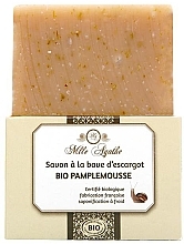 Fragrances, Perfumes, Cosmetics Organic Snail Mucin Soap "Grapefruit" - Mlle Agathe