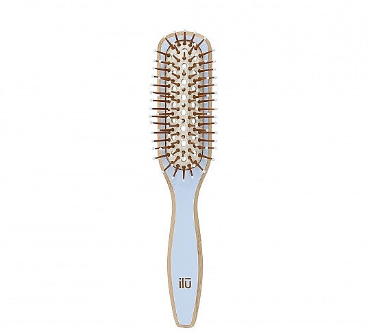 Hair Brush "BambooM. True Blue" - Ilu Bamboo Hair Brush — photo N1