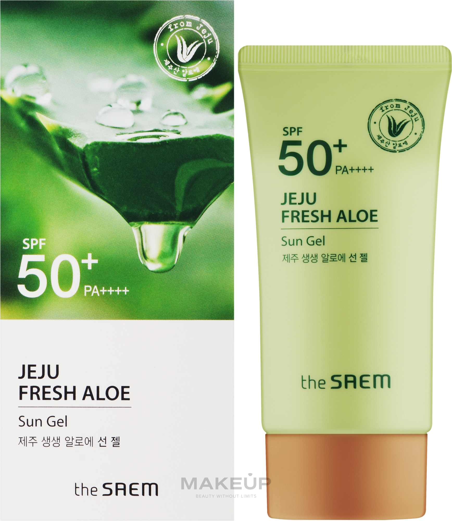 Aloe Sunscreen Gel - The Saem Jeju Fresh Aloe Sun Gel SPF50+ PA++++ — photo 50 g