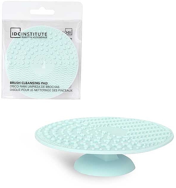 Brush Cleaning Mat, Green - IDC Institute 2-in-1 Brush Cleaning Mat — photo N1