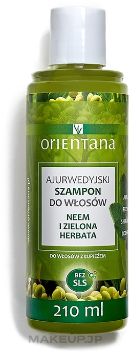 Anti-Dandruff Shampoo - Orientana Ayurvedic Shampoo Neem & Green Tea — photo 210 ml