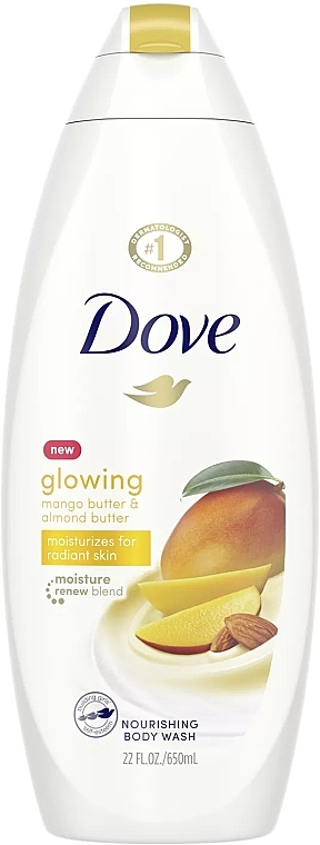 Mango & Almond Shower Gel - Dove Mango Butter & Almond Extract Shower Gel — photo N1