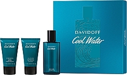 Fragrances, Perfumes, Cosmetics Davidoff Cool Water - Set (edt/75ml + sh/gel/50ml + ash/balm/50ml)