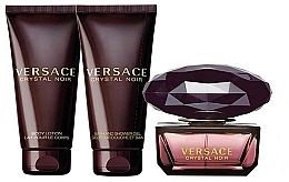 Fragrances, Perfumes, Cosmetics Versace Crystal Noir - Set (edt/50ml + b/l/50ml + sh/gel /50ml)