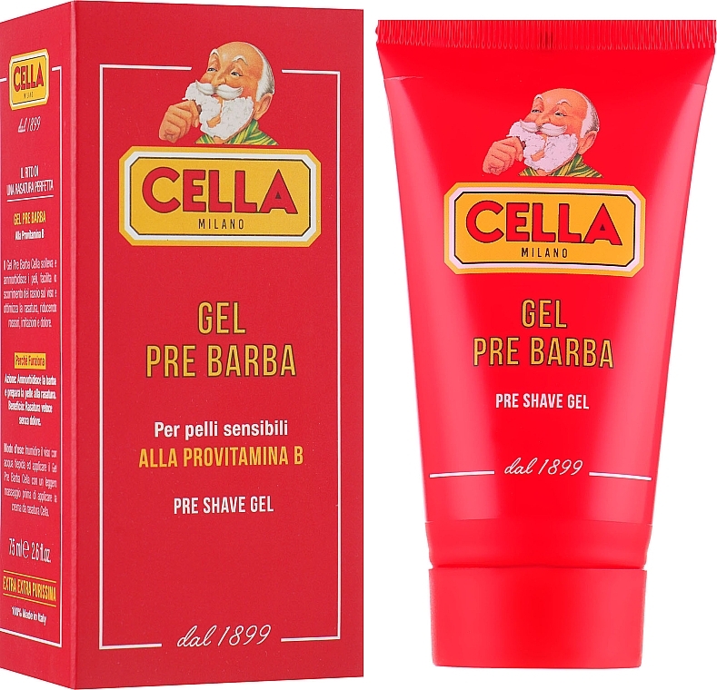 Pre Shaving Gel with Vitamin B - Cella Milano Gel Pre Barba — photo N1