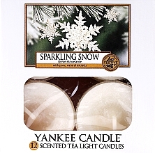 Fragrances, Perfumes, Cosmetics Tea Light Candles - Yankee Candle Scented Tea Light Candles Sparkling Snow