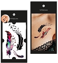 Fragrances, Perfumes, Cosmetics Temporary Tattoo '3 Feathers' - Tattooshka