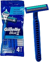 Disposable Razor Set, 4 pcs. - Gillette Blue II Plus — photo N2