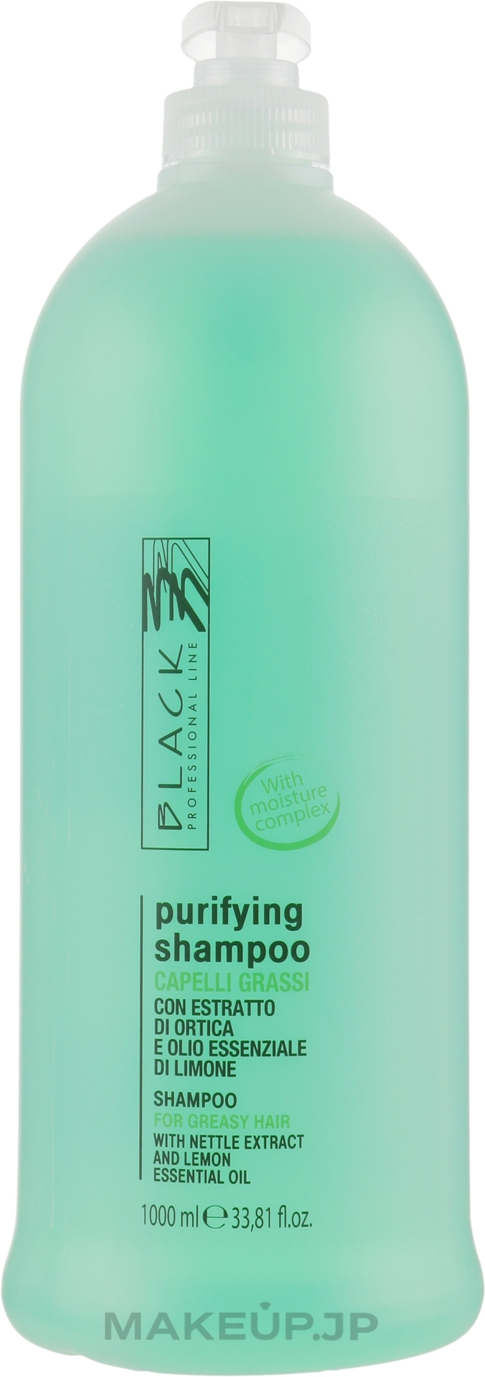 Leave-In Oily Hair Shampoo - Black Professional Line Sebum-Balancing Shampoo — photo 1000 ml